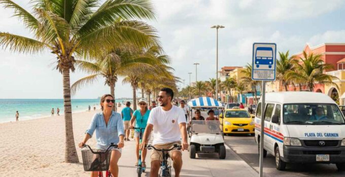 como moverse en playa del carmen