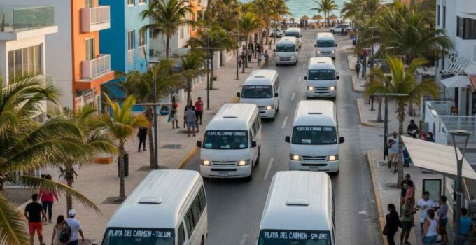 rutas de combis playa del carmen